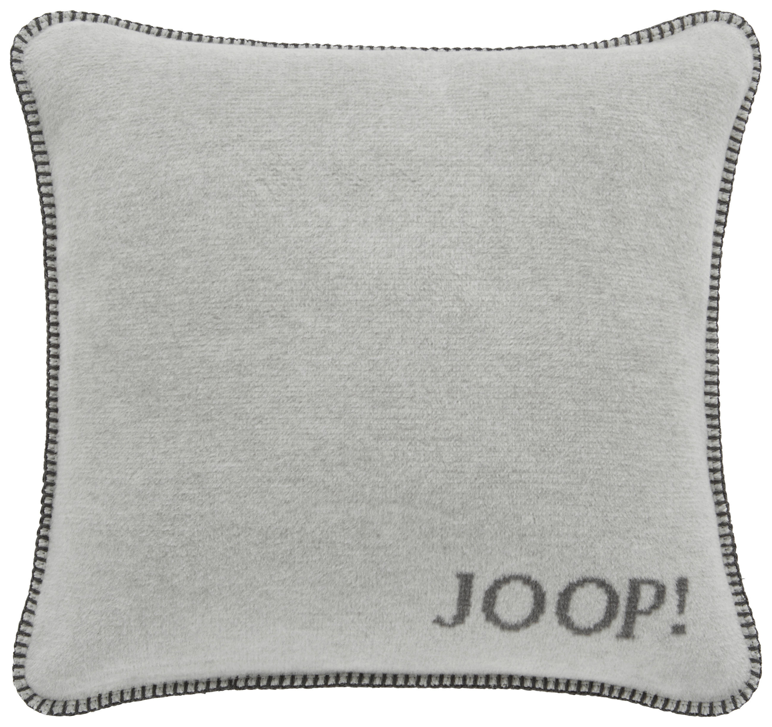 KISSENHÜLLE Uni Doubleface 50/50 cm  - Silberfarben/Graphitfarben, KONVENTIONELL, Textil (50/50cm) - Joop!