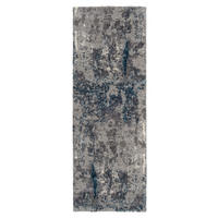 LÄUFER 80/250 cm Timeline Quantum  - Petrol/Grau, Design, Textil (80/250cm) - Novel