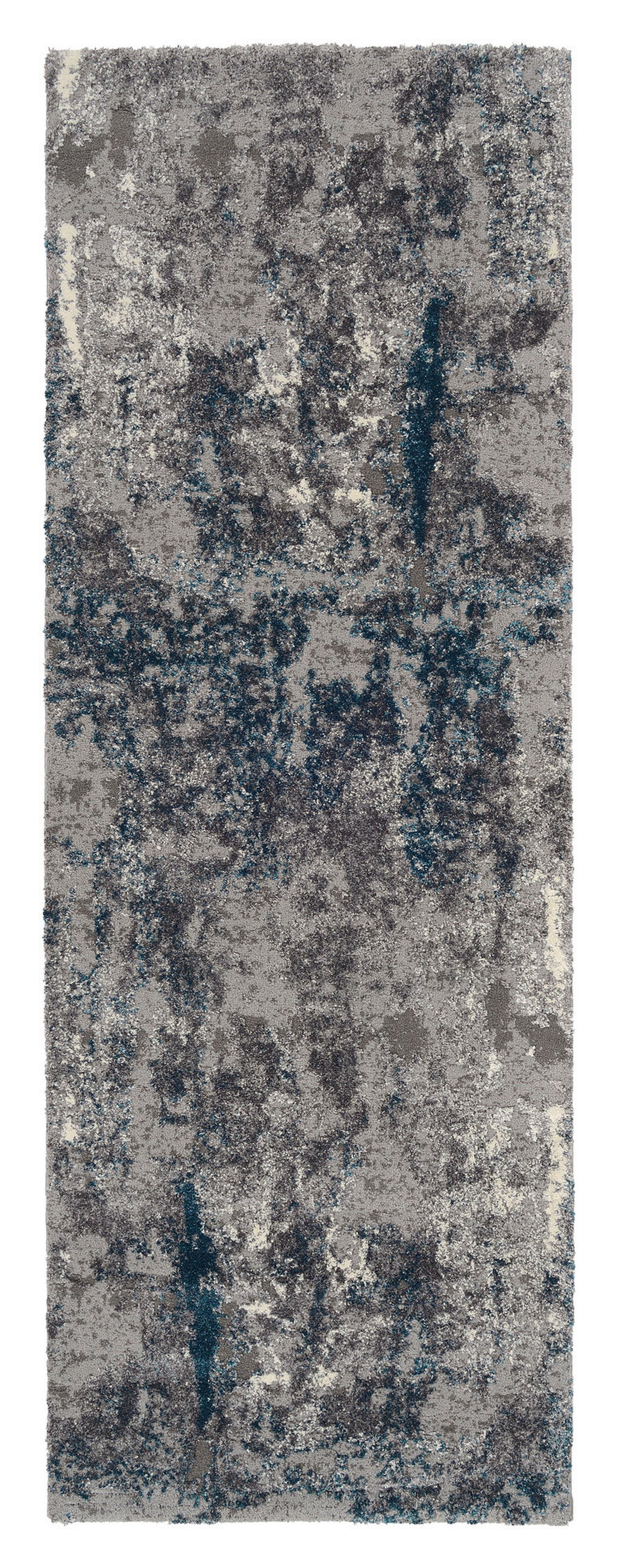LÄUFER 80/250 cm Timeline Quantum  - Petrol/Grau, Design, Textil (80/250cm) - Novel