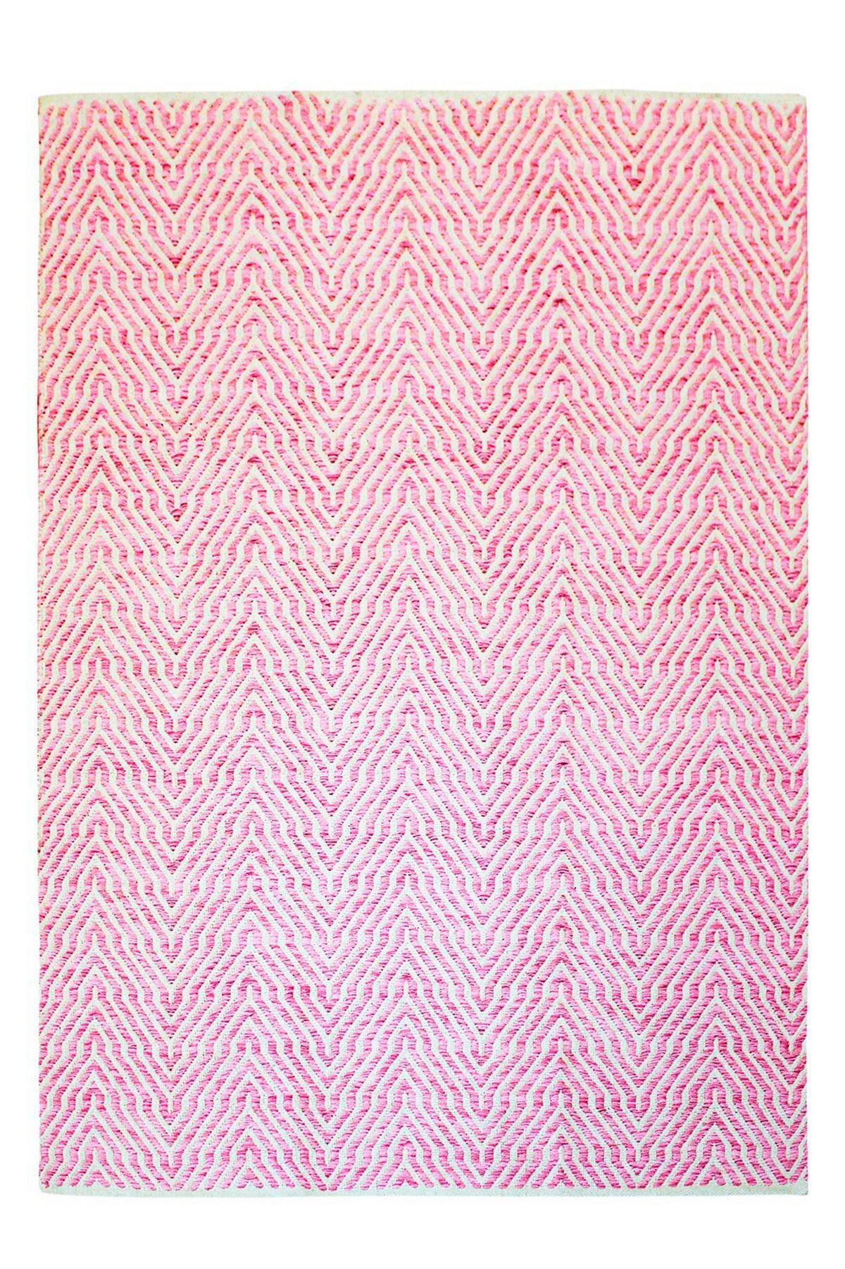 FLACHWEBETEPPICH 120/170 cm Pink  - Pink, KONVENTIONELL, Textil (120/170cm)