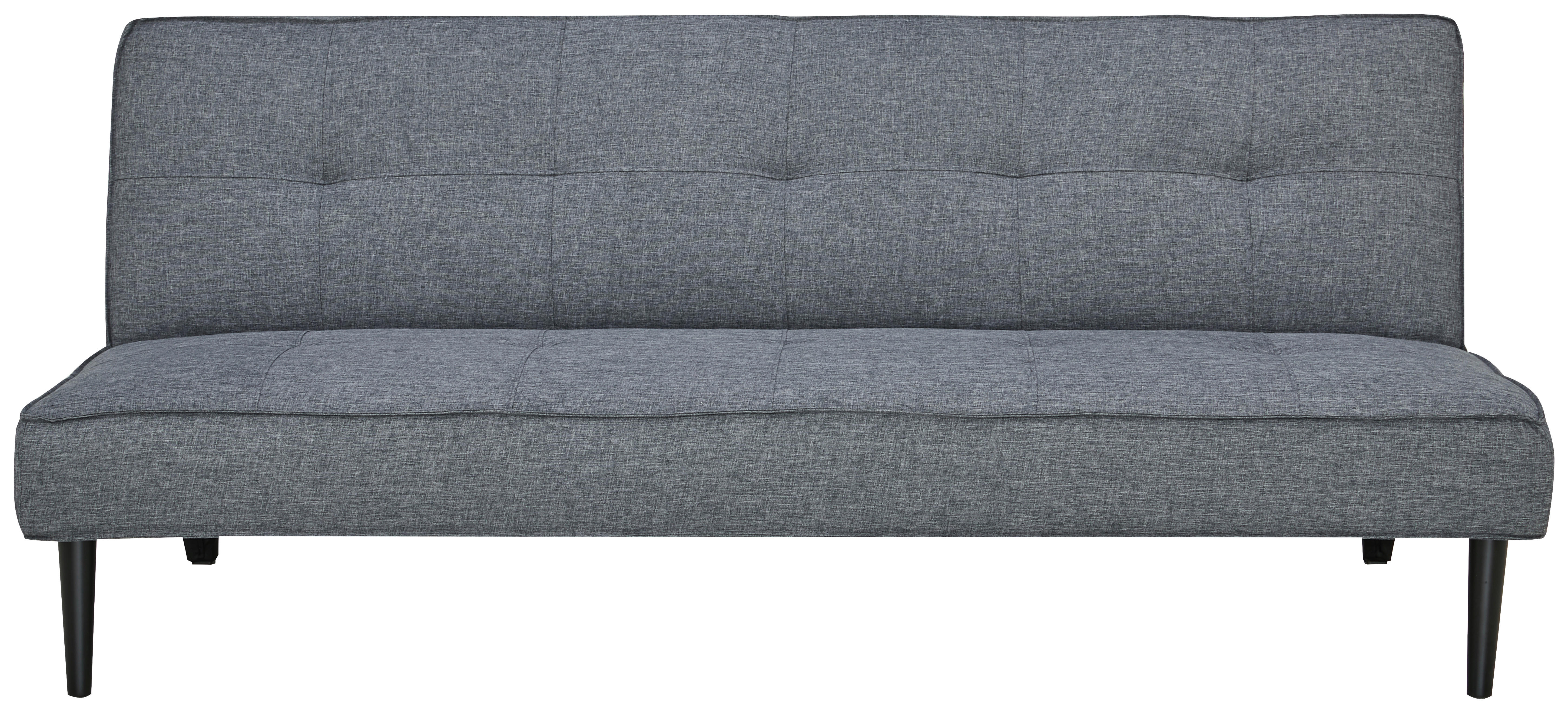 CANAPEA EXTENSIBILĂ textil gri închis  - gri închis/negru, Design, textil (180/77/93cm) - Carryhome