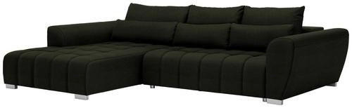 HÖRNSOFFA i vävt tyg mörkgrön  - silver/mörkgrön, Modern, textil/plast (218/304cm) - Livetastic
