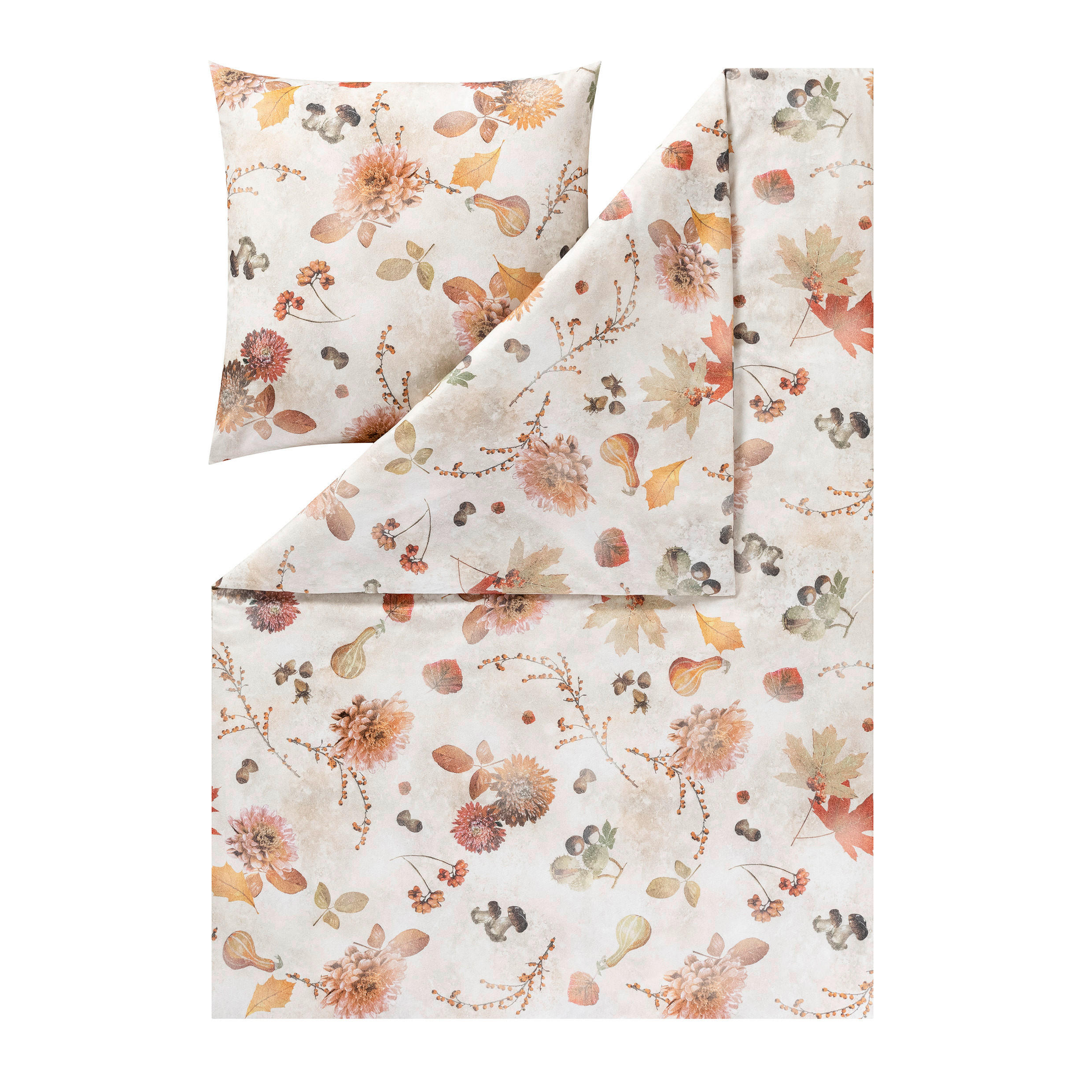 BETTWÄSCHE Impulse Flanell 155/220 cm  - Kastanienfarben, Design, Textil (155/220cm) - Estella