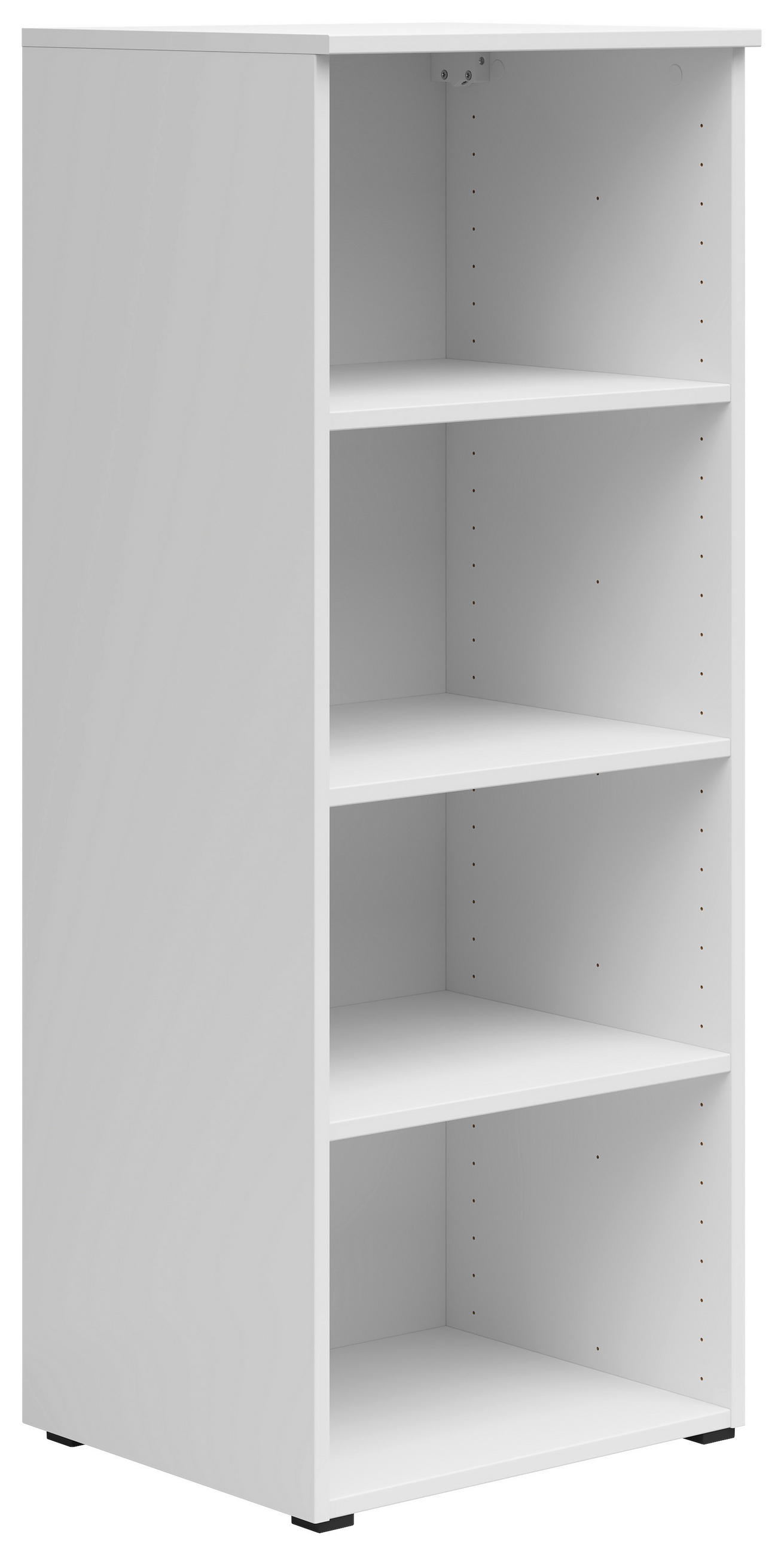 REGAL Weiß  - Anthrazit/Weiß, MODERN, Holzwerkstoff/Kunststoff (45/115/40cm) - Milino