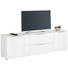 LOWBOARD - Chromfarben/Schwarz, Design, Glas/Holzwerkstoff (180,4/55/40cm) LOWBOARD - Chromfarben/Schwarz, Design, Glas/Holzwerkstoff (180,4/55/40cm)