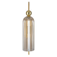 WANDLEUCHTE 10/53.5/26.5 cm   - Cognac/Goldfarben, Trend, Glas/Metall (10/53.5/26.5cm) - MAYTONI