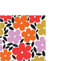 SERVIETTE  12,5/12,5 cm   - Multicolor, LIFESTYLE, Papier (12,5/12,5cm) - PPD
