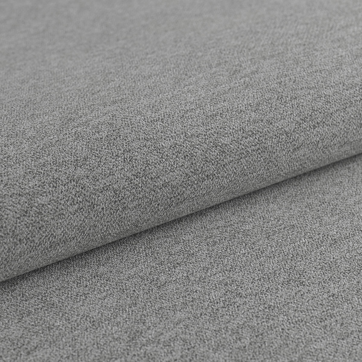 ECKBANK 160/140 cm Webstoff Hellgrau   - Eichefarben/Hellgrau, KONVENTIONELL, Textil (160/140cm)