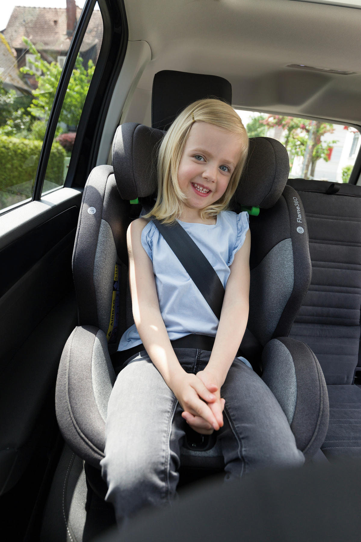 REBOARDER-KINDERSITZ FLAME360 ISOFIX  - Schwarz, Basics, Kunststoff/Textil (44/58/48cm) - Osann