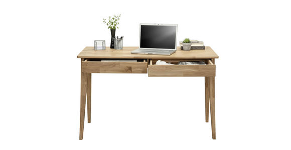 SCHREIBTISCH 120/65/76 cm in Wildeiche - Wildeiche, Natur, Holz (120/65/76cm) - Linea Natura