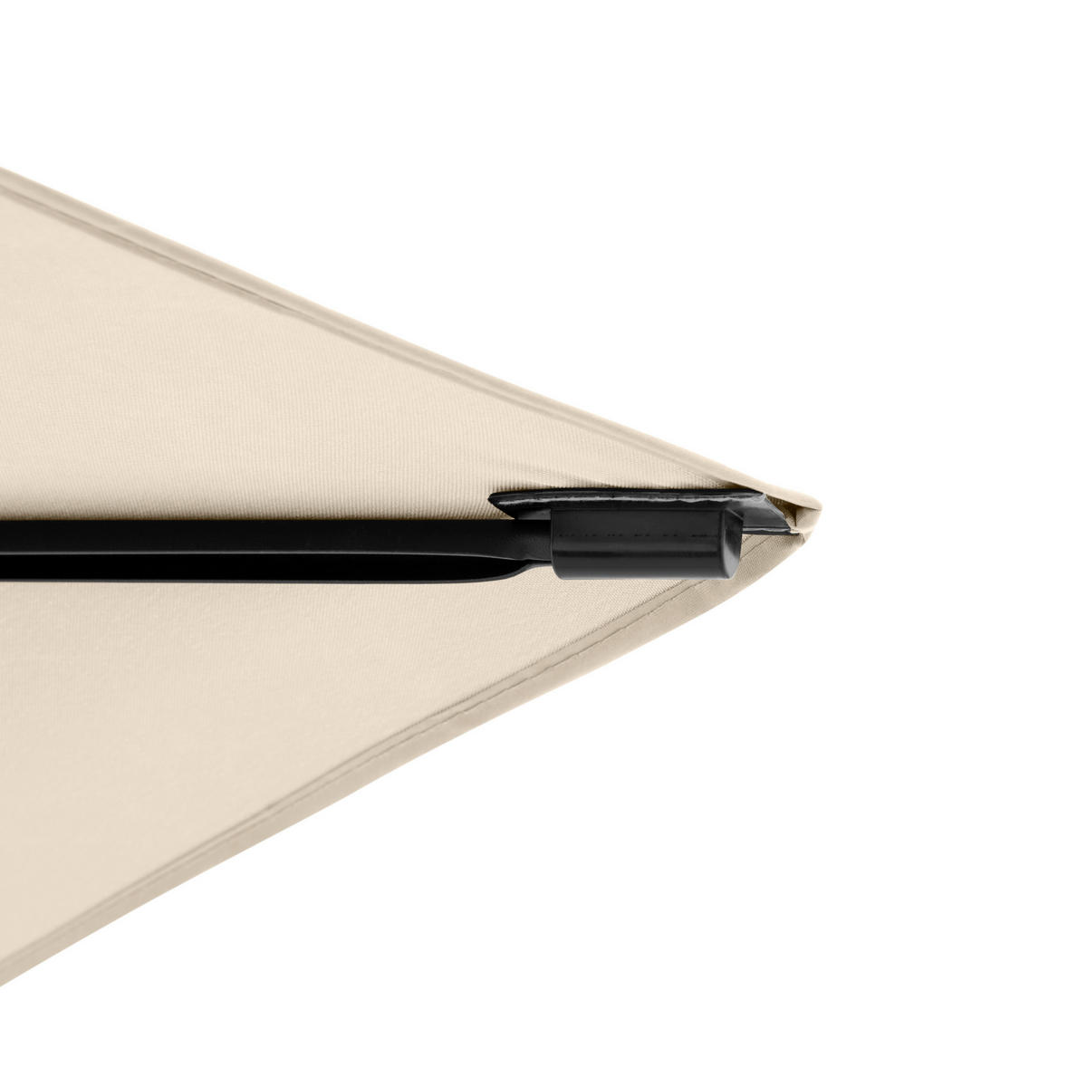 SENČNIK - naravne barve/antracit, Basics, kovina/tekstil (190/125cm) - Doppler