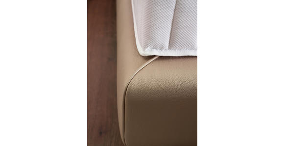 BOXSPRINGBETT 200/200 cm  in Hellgrau, Greige  - Greige/Hellgrau, Design, Textil/Metall (200/200cm) - Johann Jakob