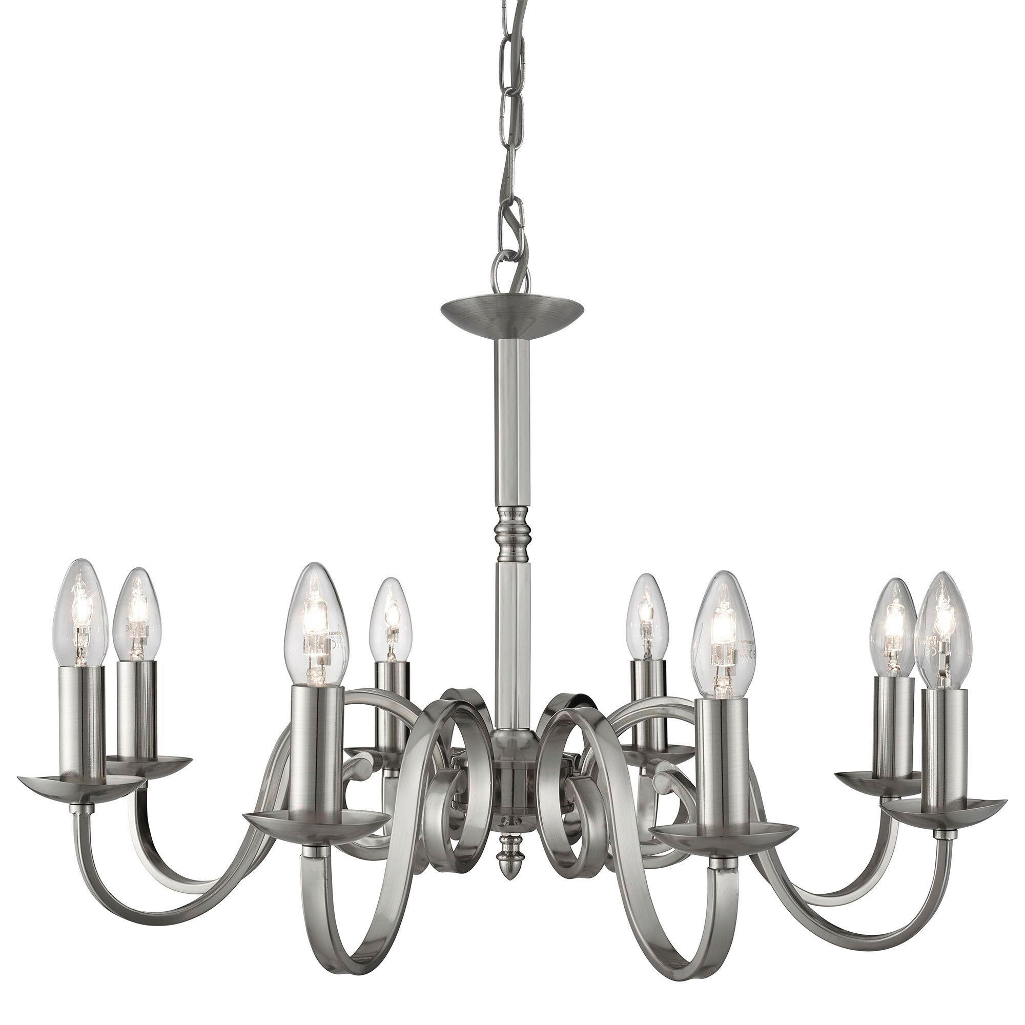 KRONLEUCHTER Richmond 65/94 cm   - Silberfarben, KONVENTIONELL, Metall (65/94cm)