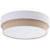 DECKENLEUCHTE  45/13 cm    - Beige/Weiß, MODERN, Kunststoff/Textil (45/13cm) - Novel