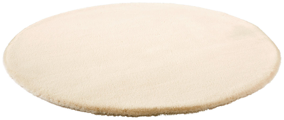 HOCHFLORTEPPICH 120 cm LIMA Beige rund  - Beige, Design, Textil (120cm) - Novel