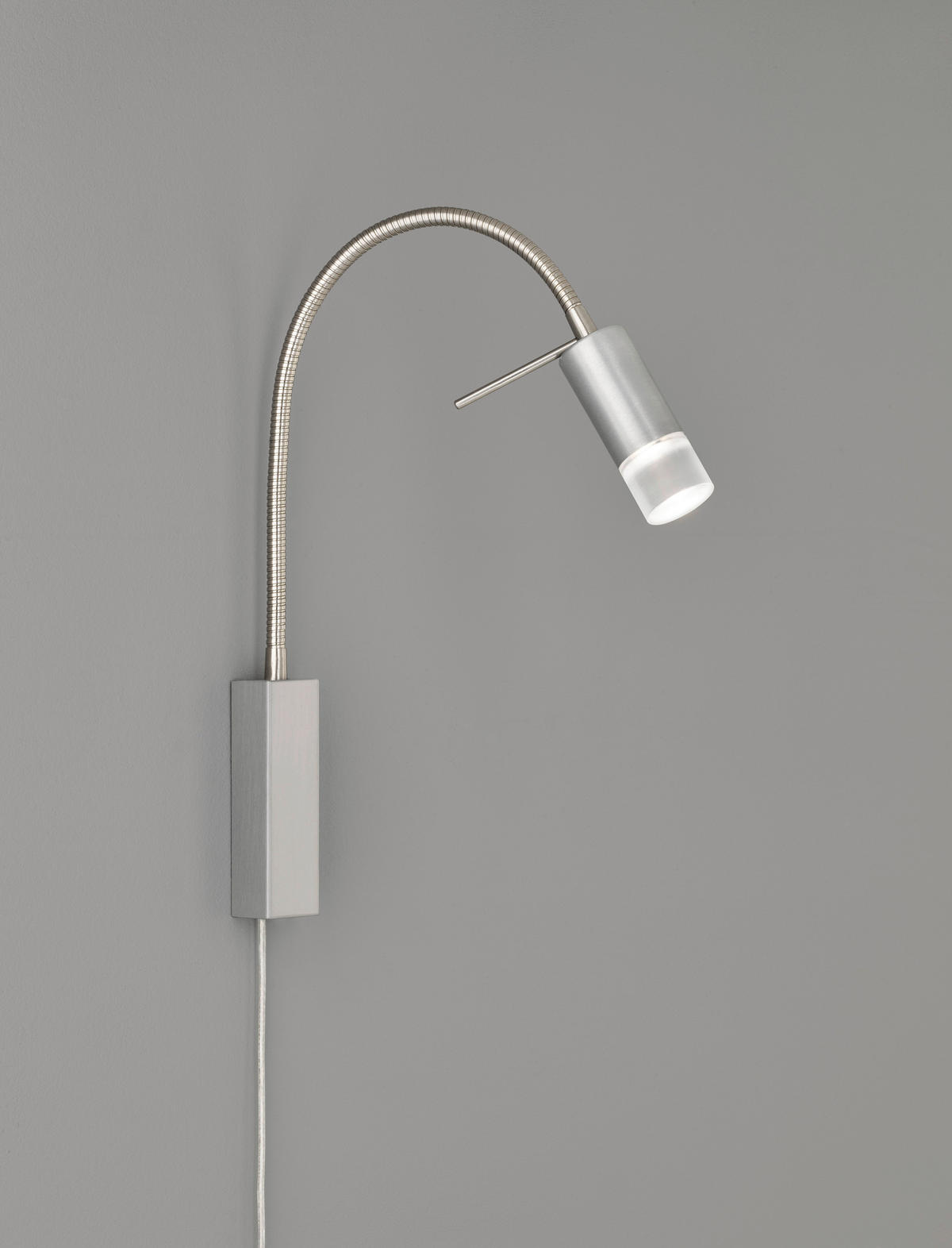 LED VÄGGLAMPA River 4/40 cm   - nickelfärgad, Basics, metall (4/40cm) - Fischer & Honsel