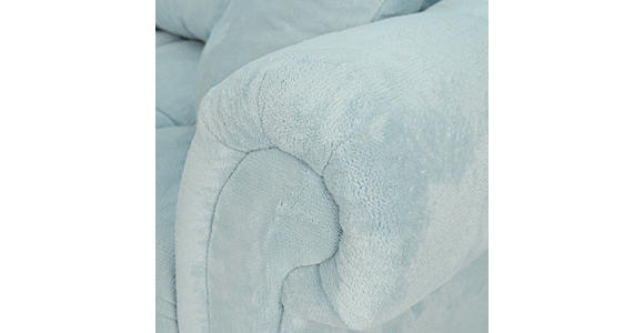 ECKSOFA  in Plüsch Mintgrün Zierkissen, Rückenkissen, Rücken echt  190/288 cm  - Dunkelbraun/Mintgrün, KONVENTIONELL, Holz/Textil (190/288cm) - Carryhome