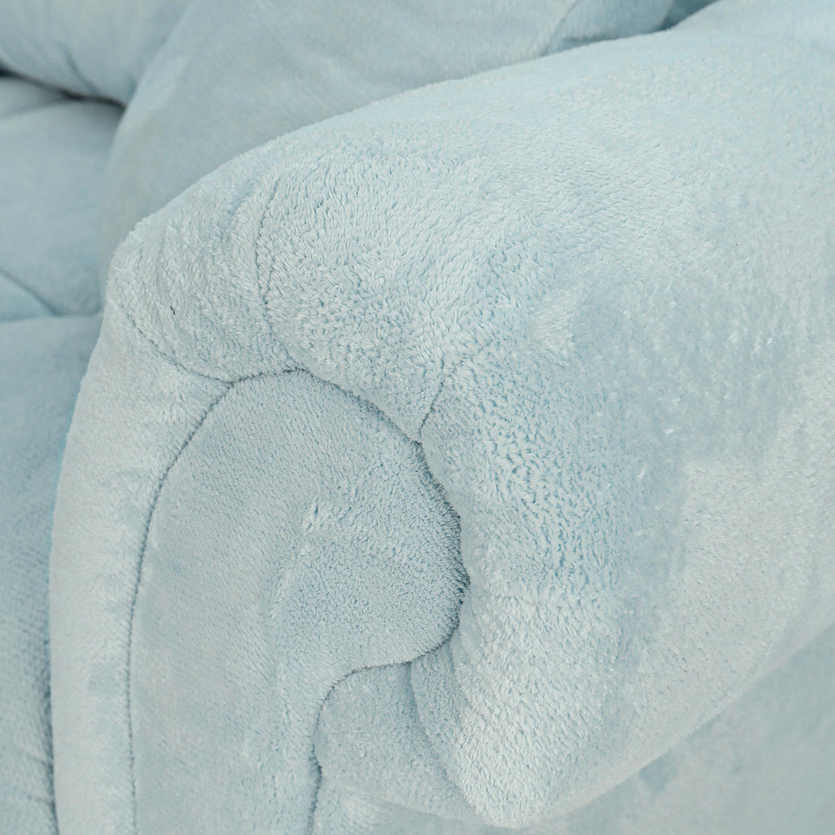 ECKSOFA Mintgrün Plüsch  - Dunkelbraun/Mintgrün, KONVENTIONELL, Holz/Textil (190/288cm) - Carryhome