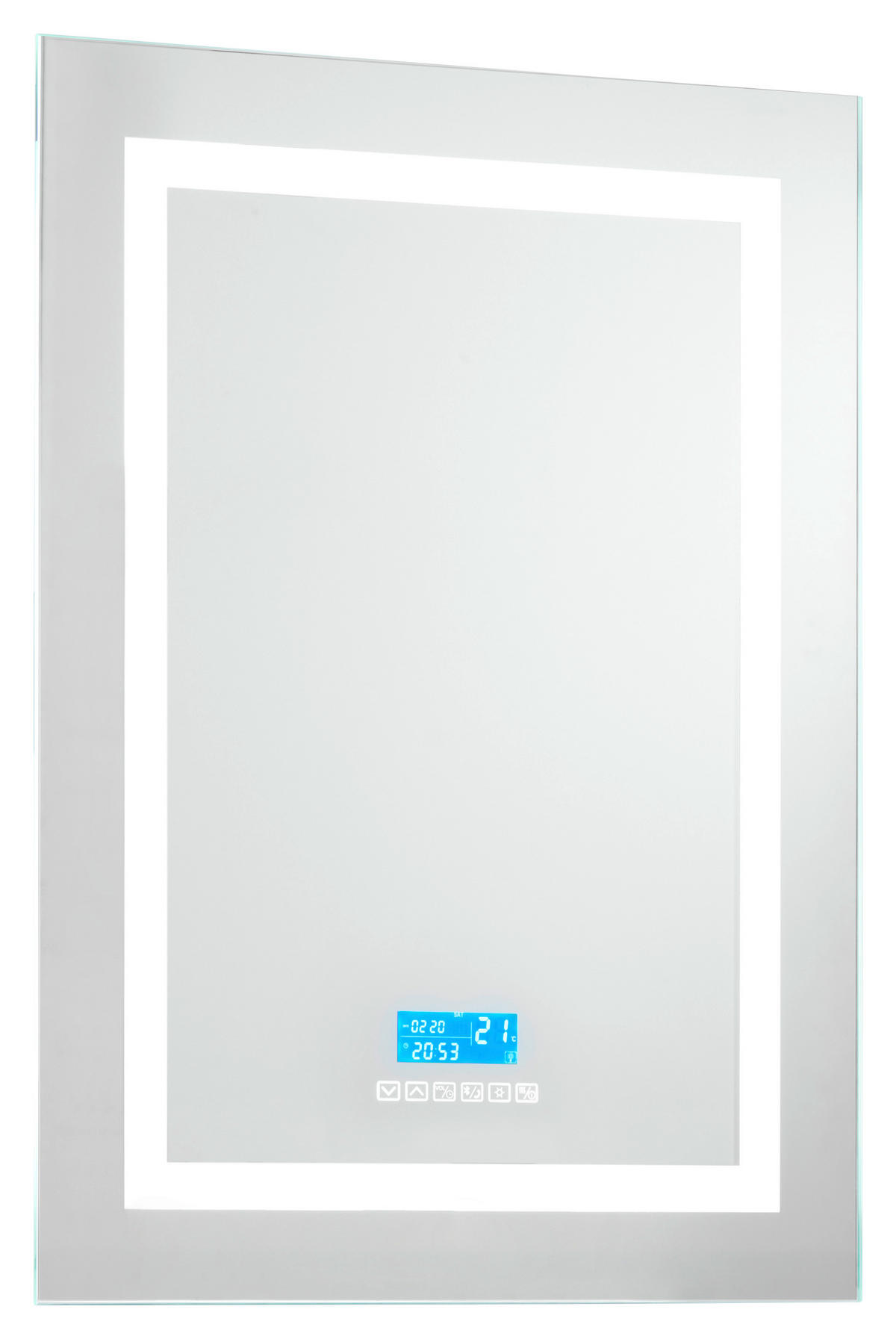 BADEZIMMERSPIEGEL 60/80/5,6 cm  - Chromfarben, Basics, Glas/Metall (60/80/5,6cm) - Sadena