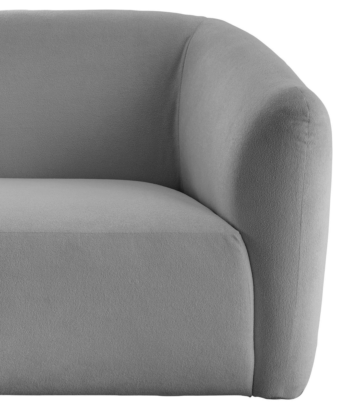 ECKSOFA in Mikrofaser Anthrazit  - Anthrazit/Schwarz, Modern, Kunststoff/Textil (238/107cm) - Livetastic