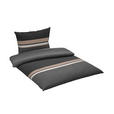 BETTWÄSCHE Mavie Satin 140/200 cm - Grau, KONVENTIONELL, Textil (140/200cm) - Novel