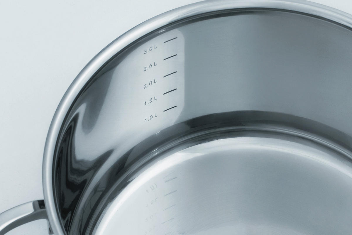 KOCHTOPFSET ALARA 8-teilig  - Klar/Edelstahlfarben, Basics, Glas/Metall - GSW