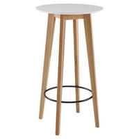 BAROVÝ STŮL, dub, bílá, 60/110/60 cm - bílá, Moderní, dřevo/kompozitní dřevo (60/110/60cm) - MID.YOU
