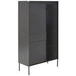 VITRINE  in Schwarz  - Schwarz, Trend, Glas/Holzwerkstoff (86/154/40cm) - Hom`in