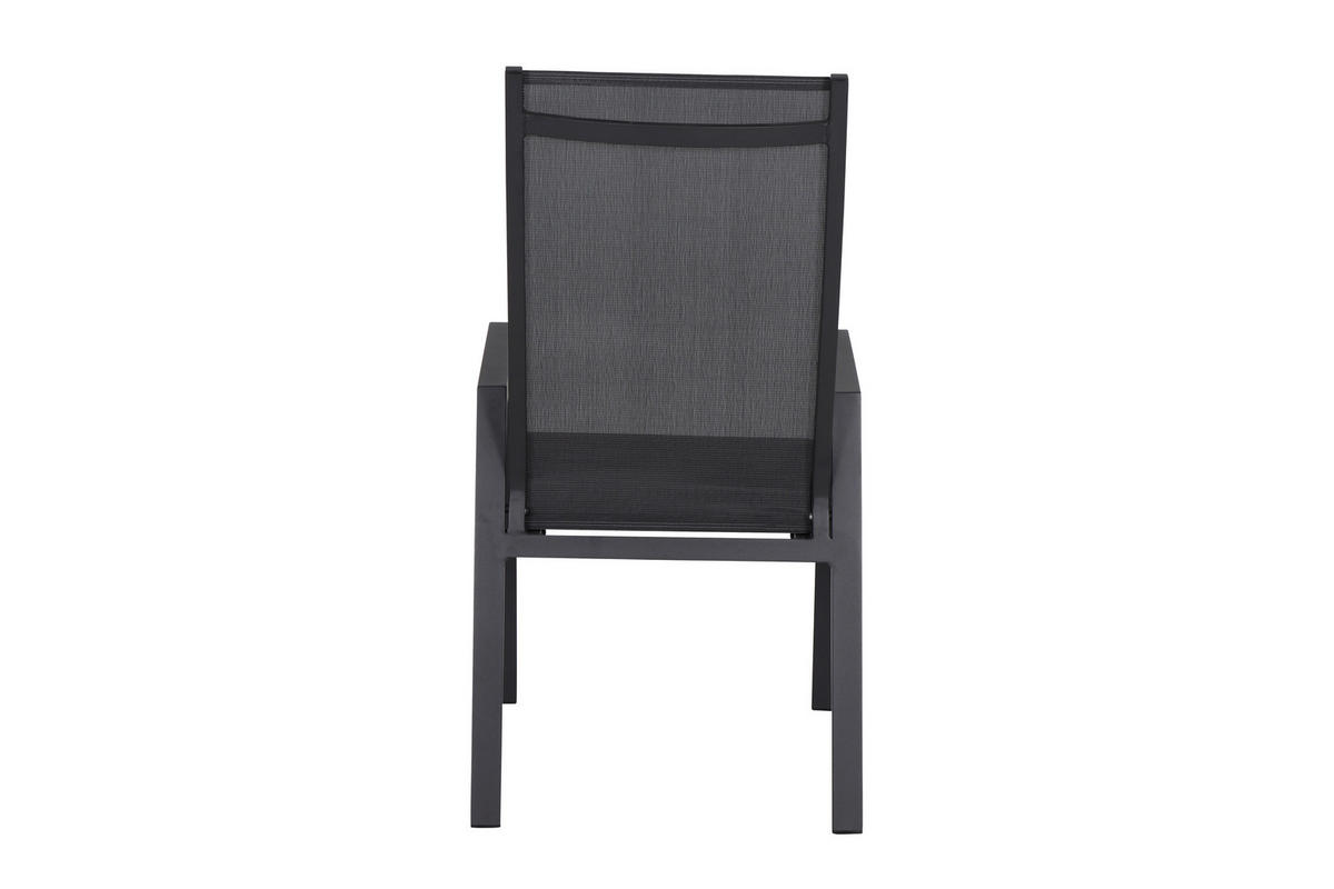 STAPELSESSEL Aluminium Anthrazit  - Anthrazit, KONVENTIONELL, Kunststoff/Metall (60/111,5/74cm) - Siena Garden