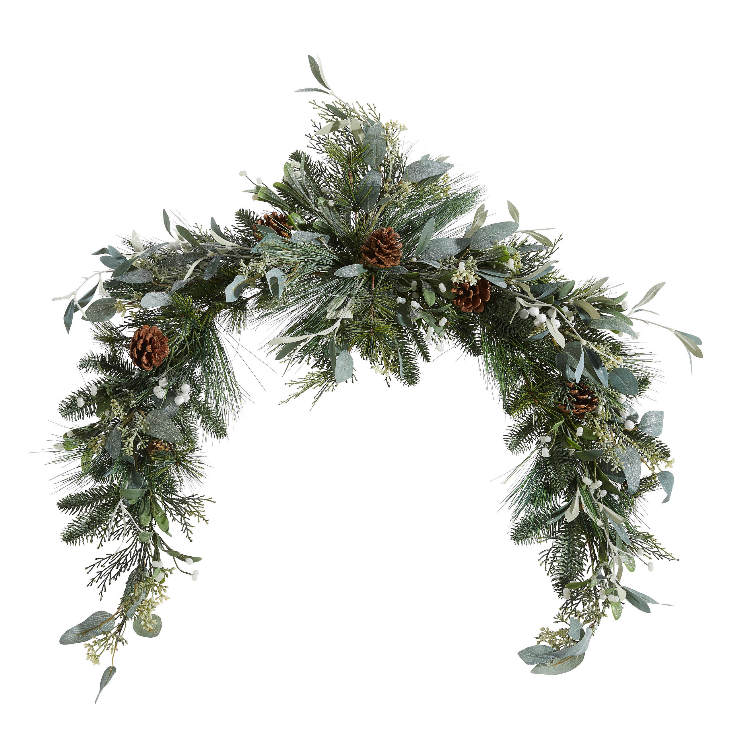 GIRLANDE Kunststoff  - Grün, KONVENTIONELL, Kunststoff (120,00/30,00/10,00cm) - X-Mas