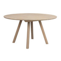 MATBORD i trä 140/140/75 cm   - ek Bianco, Klassisk, trä (140/140/75cm) - Rowico