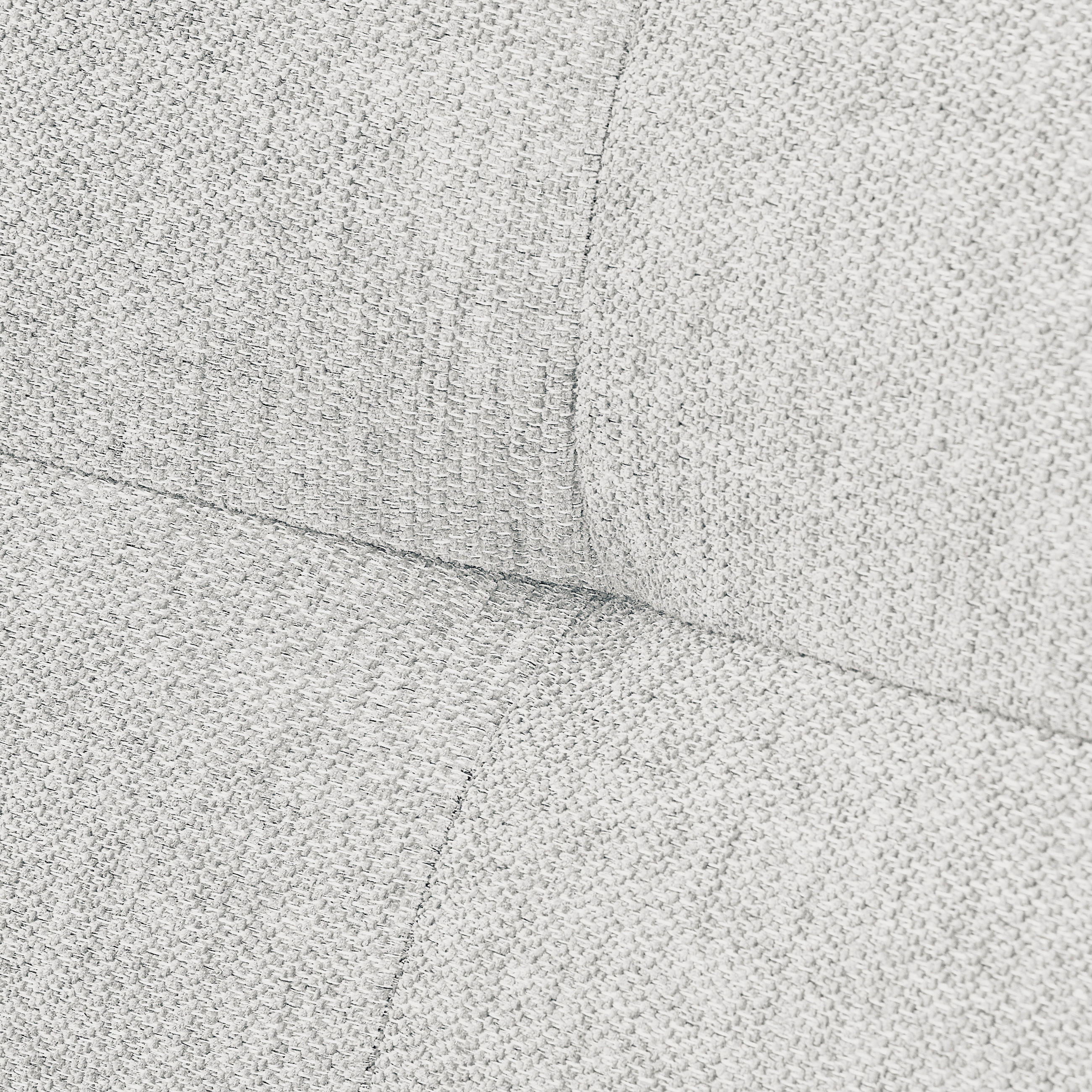 Thumbnail - Carryhome Ecksofa, Hellgrau, Textil, 3-Sitzer, Ottomane links, L-Form, 292x189 cm, seitenverkehrt erhältlich, Rücken ech...