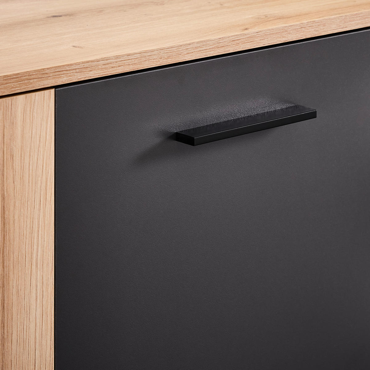 GARDEROBE 4-teilig  in 150/190/32 cm  - Anthrazit/Eiche Artisan, Design, Glas/Holzwerkstoff (150/190/32cm) - MID.YOU