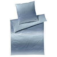 BETTWÄSCHE J! Shutter Makosatin 200/200 cm  - Blau, Design, Naturmaterialien/Textil (200/200cm) - Joop!