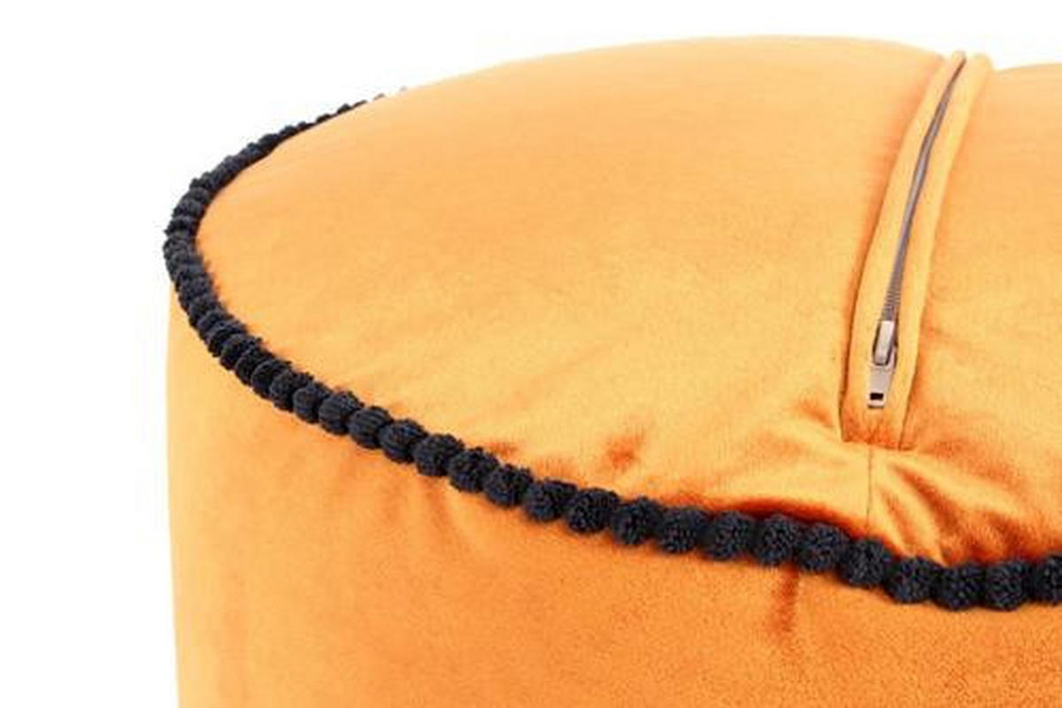 POUF in Bronzefarben Textil  - Bronzefarben, Basics, Textil (47/32/47cm) - Kayoom