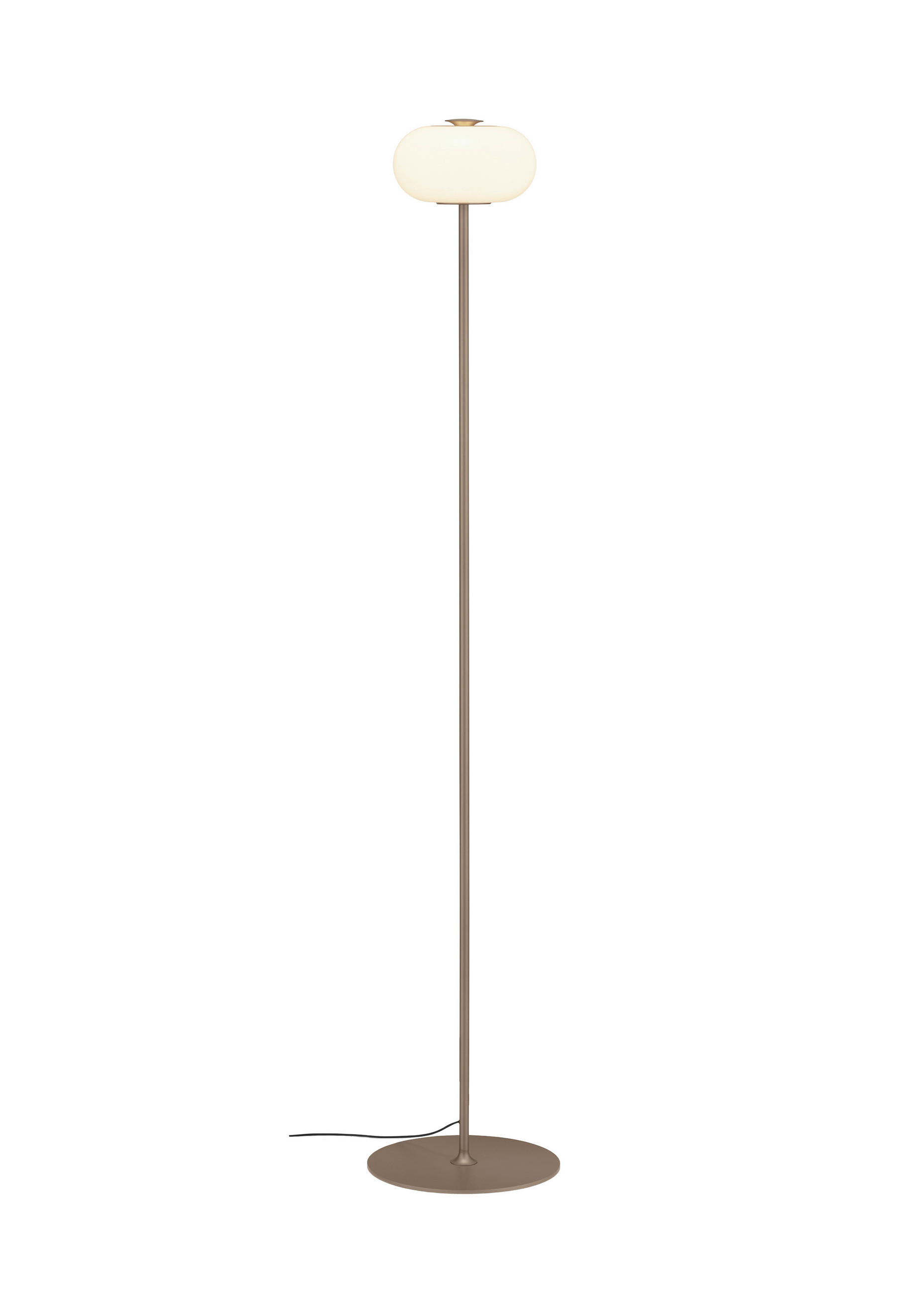 LED-STEHLEUCHTE Sapo 20 / 28/150 cm   - Weiß/Cappuccino, Design, Glas/Metall (20 / 28/150cm) - Helestra