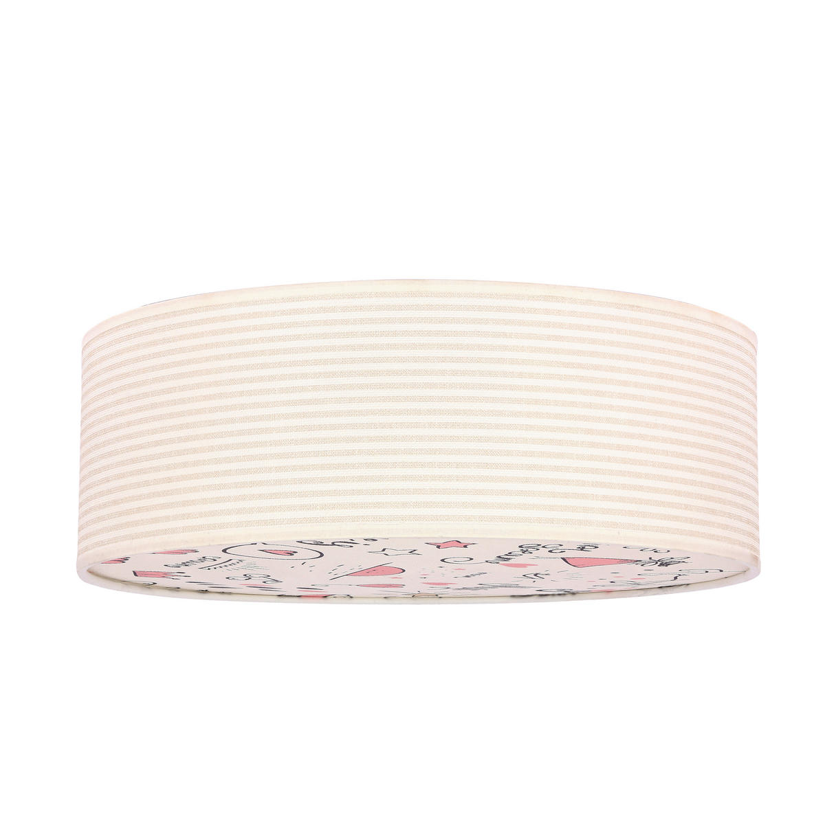 KINDERDECKENLEUCHTE 38/38/14 cm   - Beige/Multicolor, KONVENTIONELL, Kunststoff/Metall (38/38/14cm)