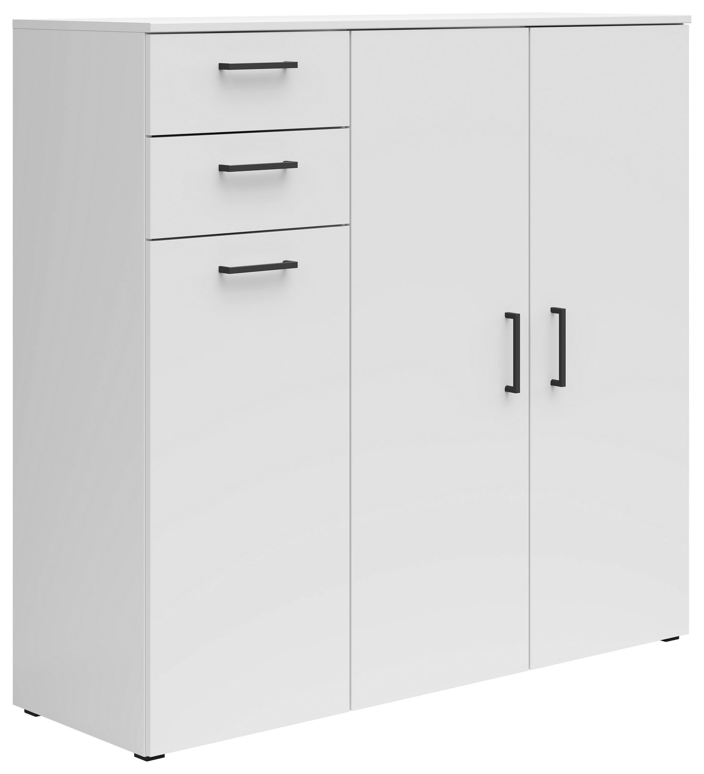 KOMMODE in 120/115/40 cm - Anthrazit/Schwarz, MODERN, Holzwerkstoff/Kunststoff (120/115/40cm) - Carryhome