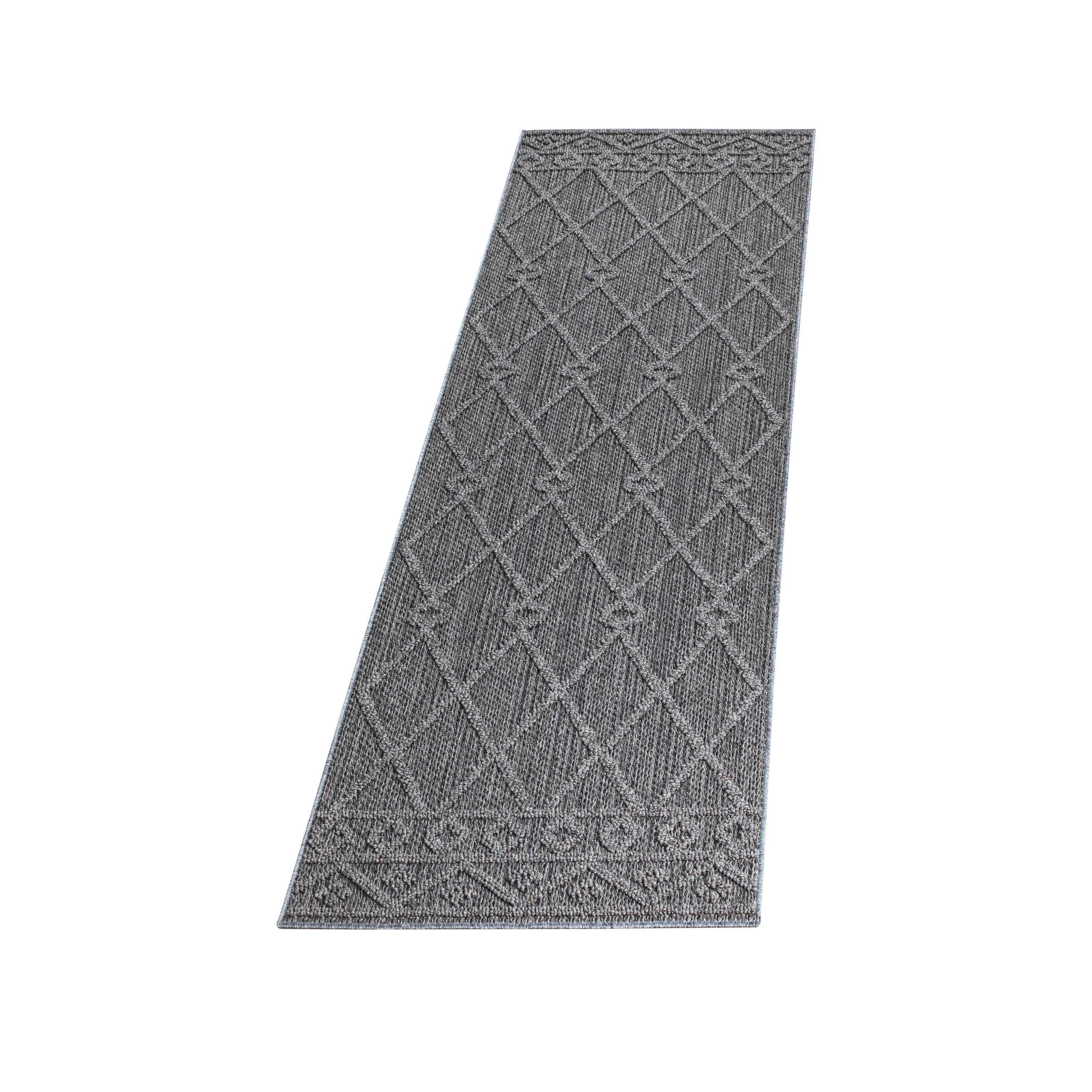LÄUFER 80/250 cm Patara - Grau, Design, Textil (80/250cm) - Novel