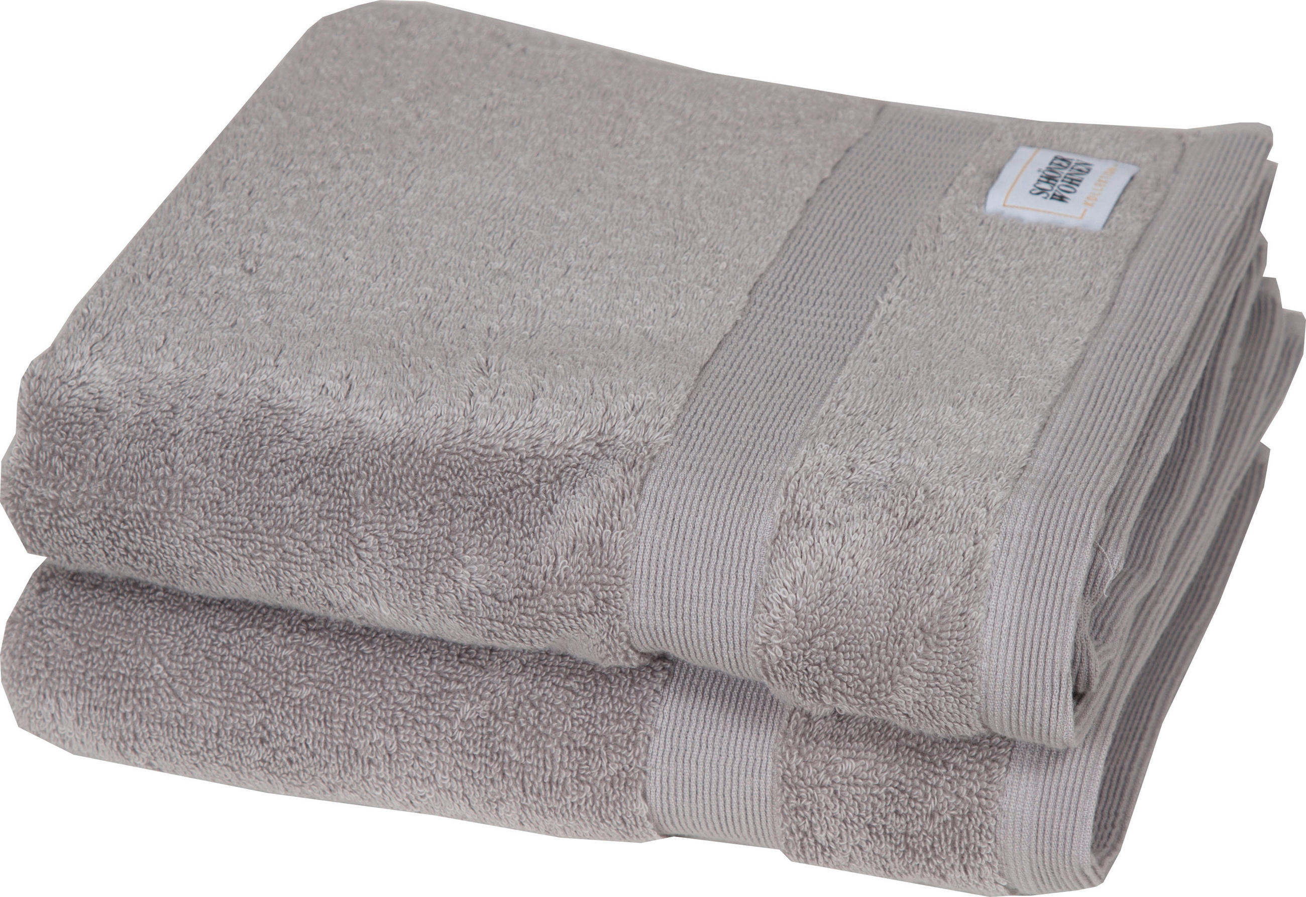 HANDTUCH SW-Cuddly Grau 2-teilig  - Grau, Basics, Textil (50/100cm) - Schöner Wohnen