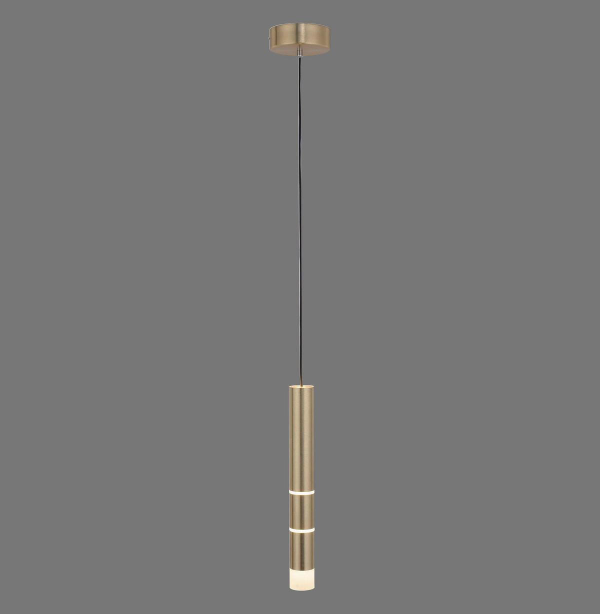 LED-HÄNGELEUCHTE 12/12/120 cm  - Messingfarben, Design, Kunststoff/Metall (12/12/120cm) - Neuhaus PURE