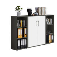  172,6/113,6/33 cm  - Anthrazit/Weiß, MODERN, Holzwerkstoff (172,6/113,6/33cm) - MID.YOU
