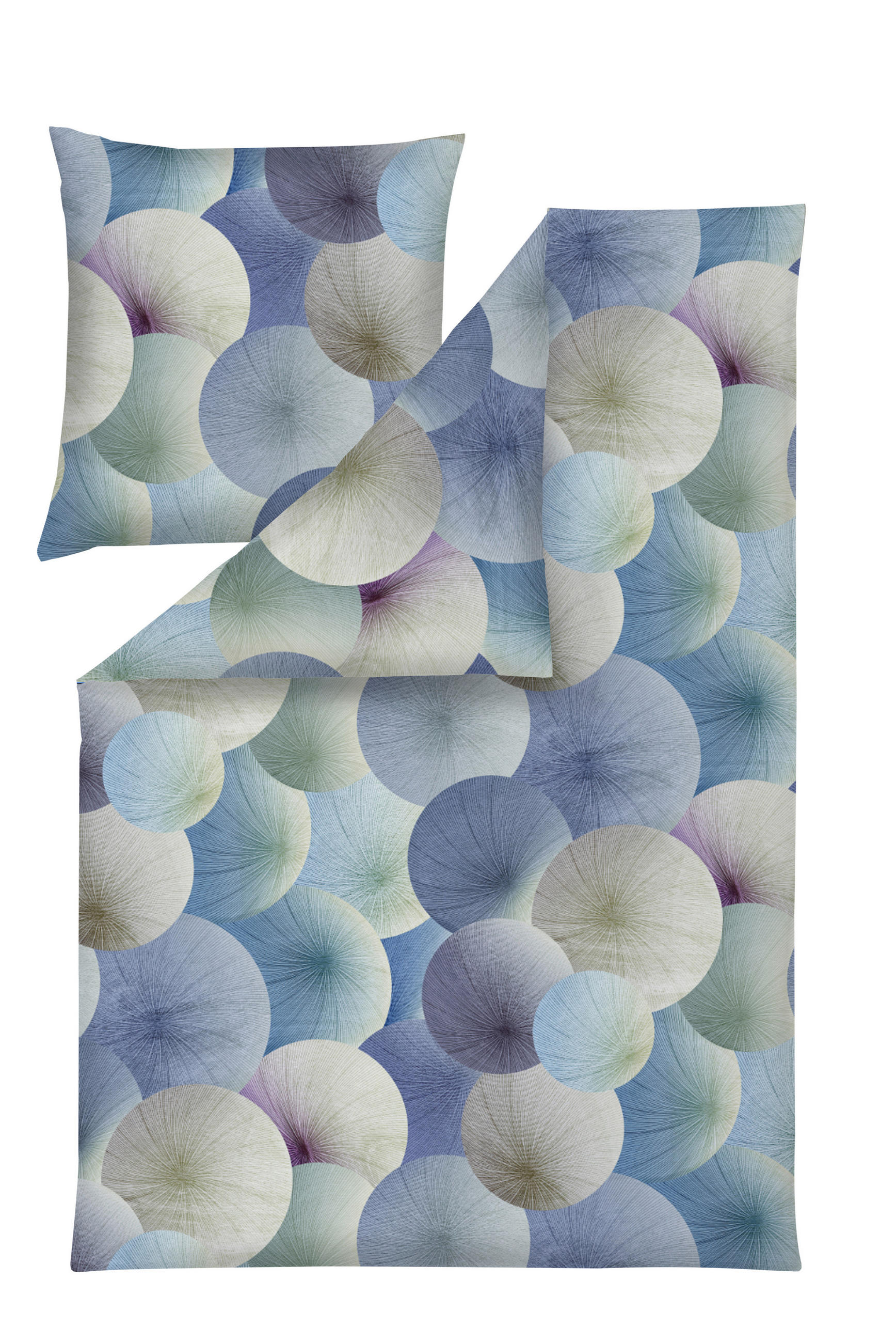 BETTWÄSCHE Impulse Makosatin 135/200 cm  - Türkis, Design, Textil (135/200cm) - Estella