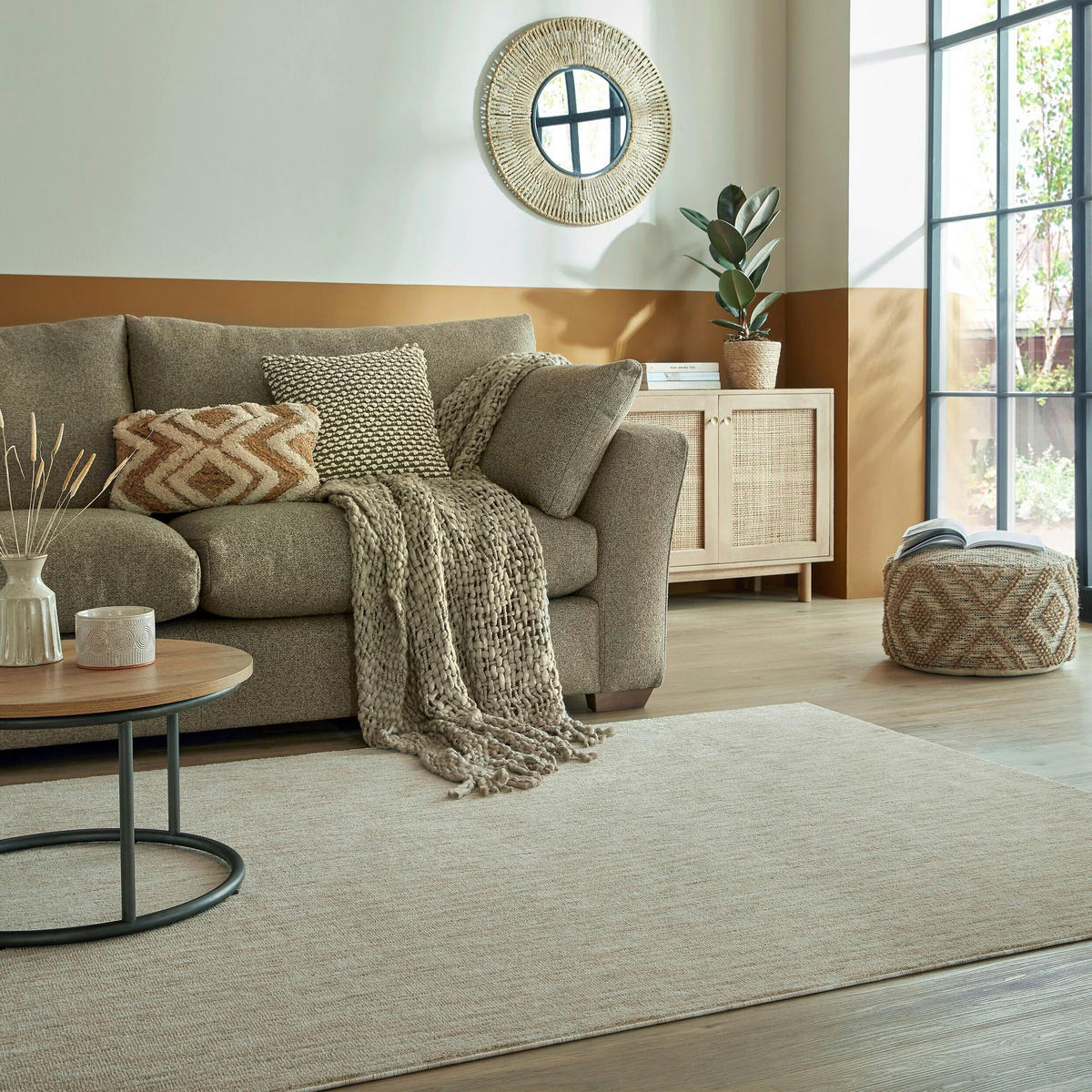 WEBTEPPICH 160/230 cm Fuse Beige  - Beige, KONVENTIONELL, Textil (160/230cm) - Xora
