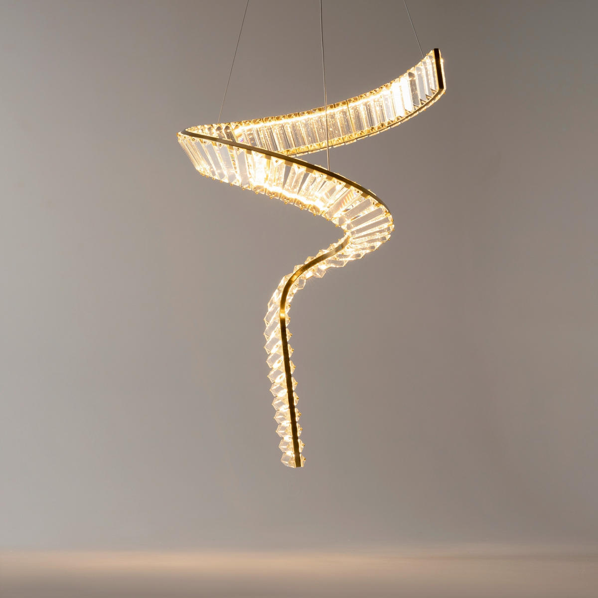 PENDELLEUCHTE Krone 45/374 cm  - Messingfarben, Design, Metall (45/374cm) - MAYTONI