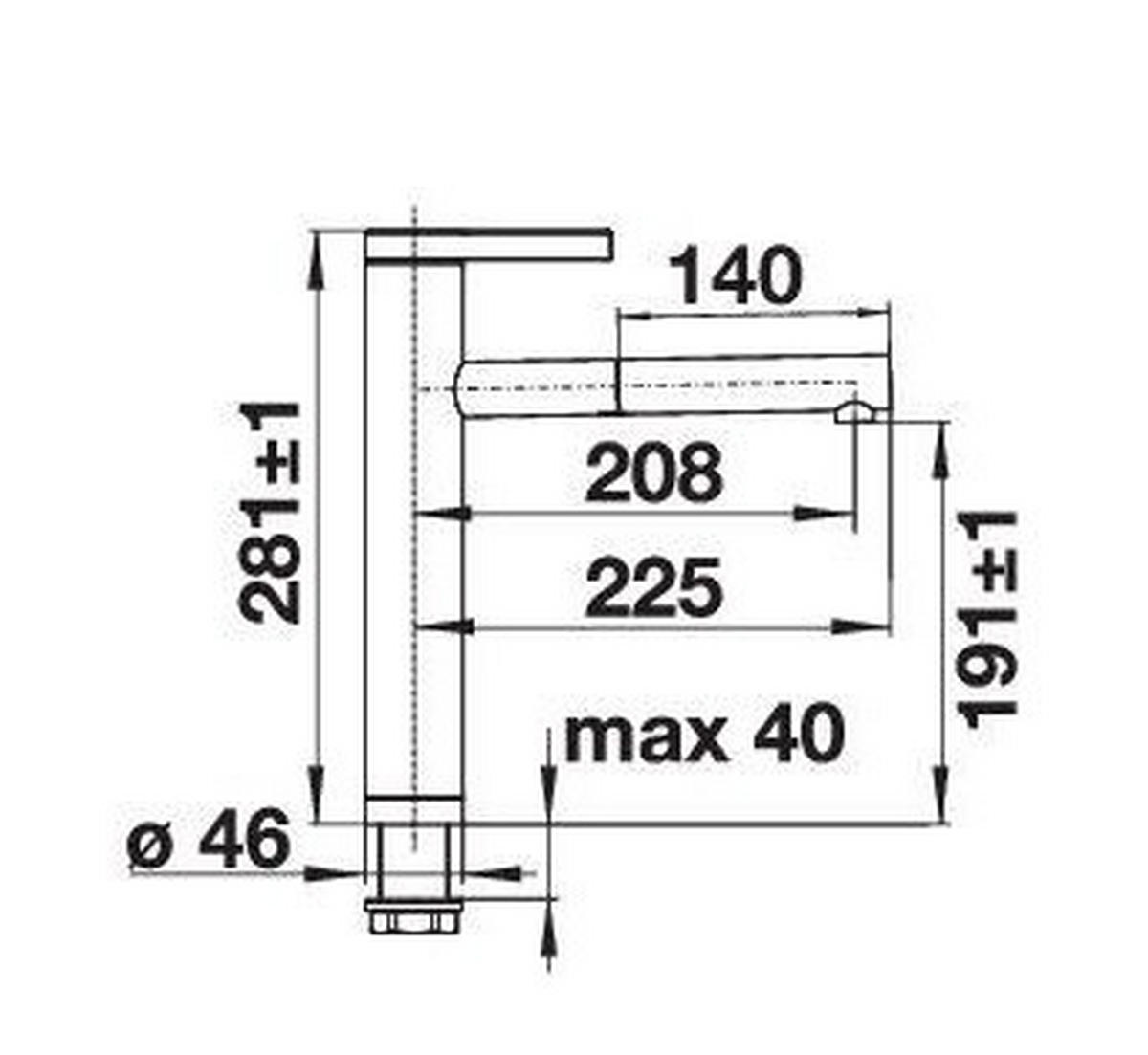 KÜCHENARMATUR 517591  - Chromfarben, Basics, Metall (4,6/28/24,8cm) - Blanco