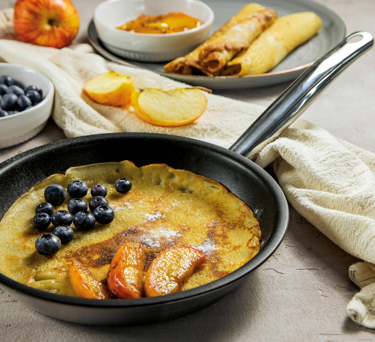 BRATPFANNE VULCANO ILAG®-Antihaftbeschichtung  - Silberfarben, Basics, Metall (24/4cm) - Spring