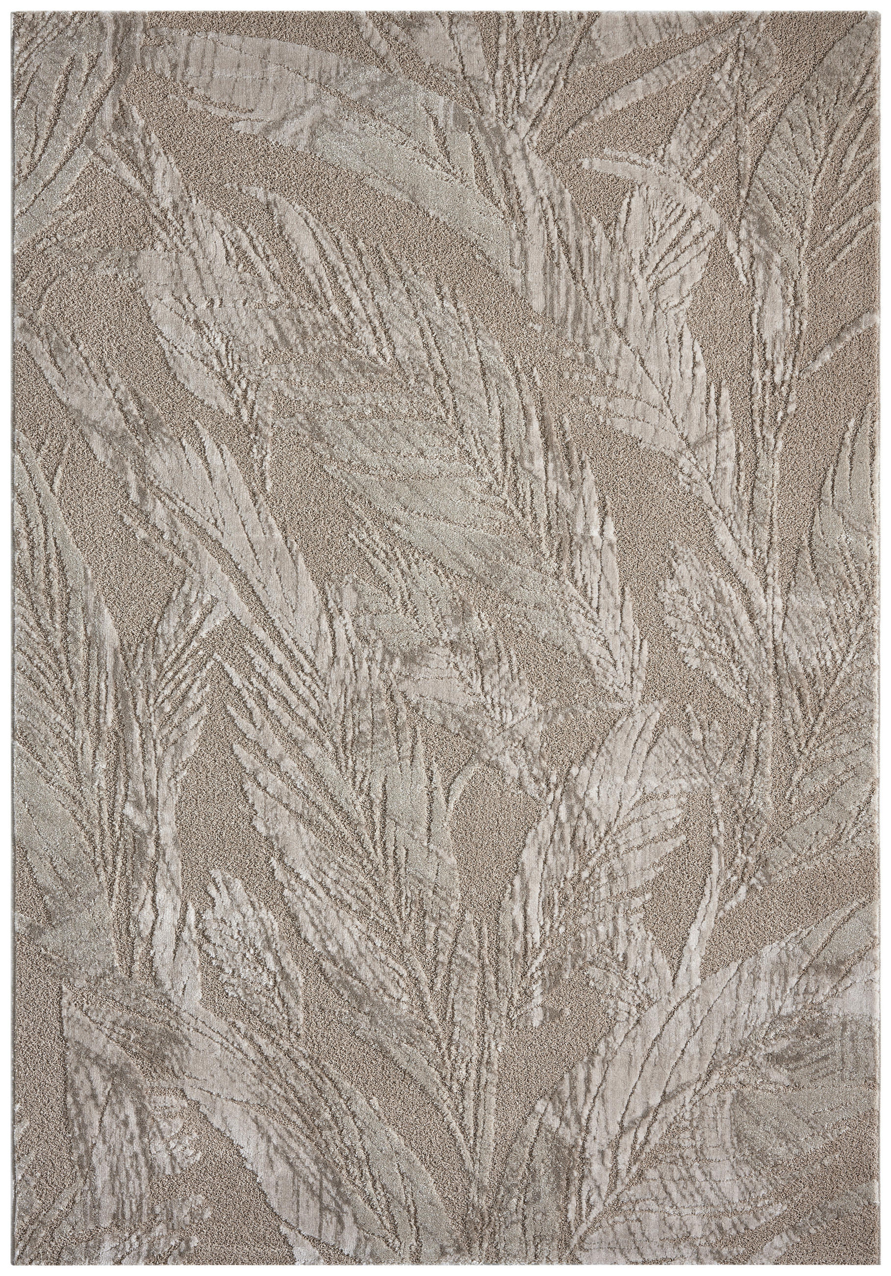 Webteppich, Beige, Federn Pluma