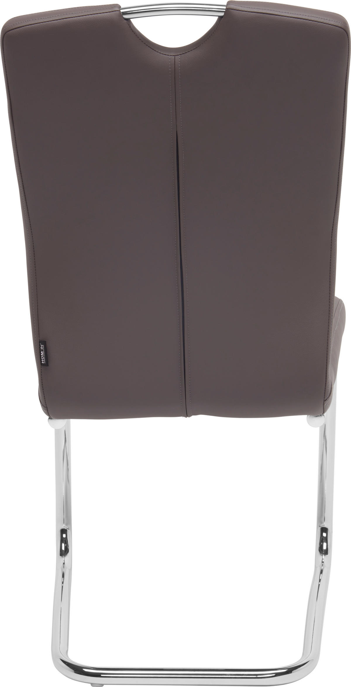 SCAUN BUCATARIE din metal, textil taupe, culoare crom  - culoare crom/taupe, Design, metal/textil (58,5/99,5/46cm) - Hom`in