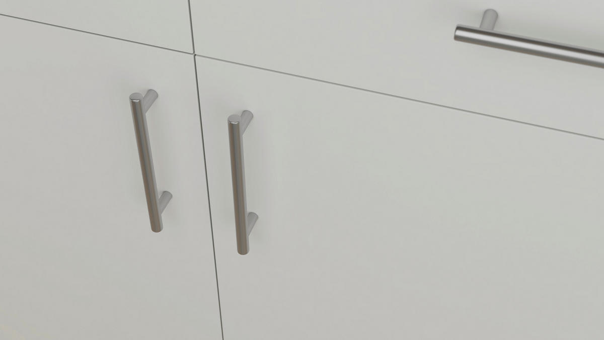 ECKKÜCHE 289/278 cm  in Dunkelgrau  - Edelstahlfarben/Dunkelgrau, Design, Holzwerkstoff/Metall (289/278cm) - Xora
